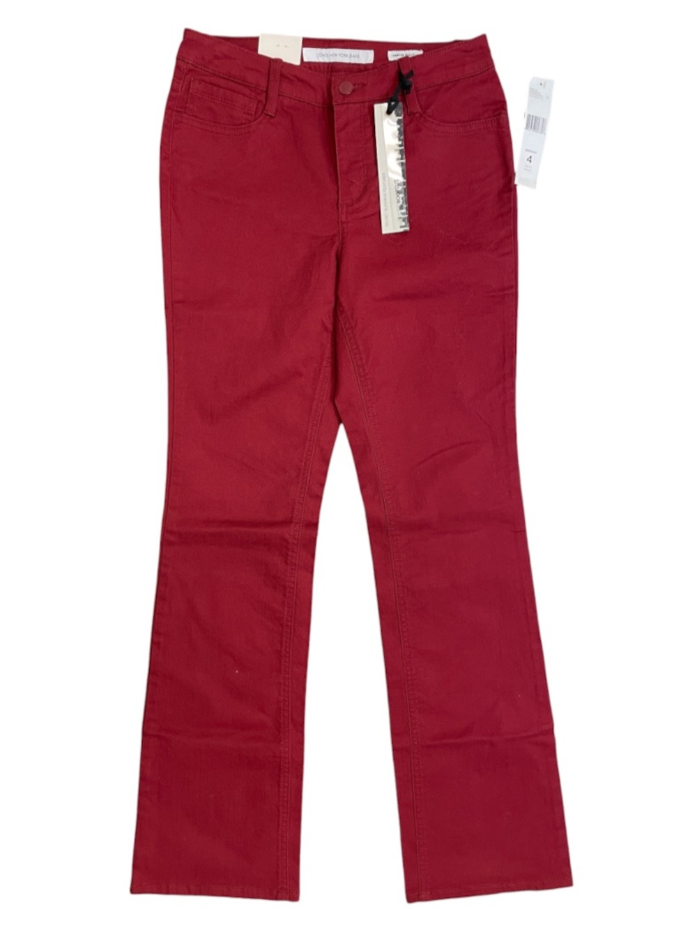 Jones New York Red Mercer Slimming & Smoothing Bootcut Jeans